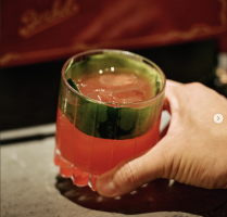 【沖縄産スイカを丸ごと味わう 芽吹きを感じる季節のカクテル】