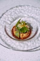 【冬の贅沢を味わう至高の一皿 フォアグラプリンと芹と文旦】