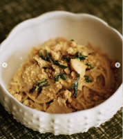 【夜光貝と焦がしハラペーニョの贅沢カルボナーラ】