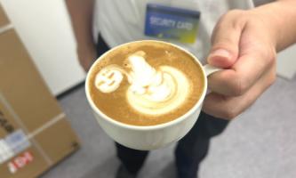 ☕ラテアートの練習☕