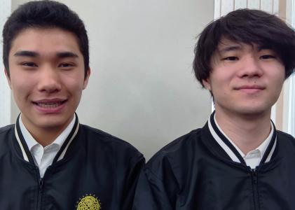 若手が活躍できる環境です！　※写真の２名は、専門学校を卒業して3年目。共に店長として活躍中！良きライバル、良き友人です。