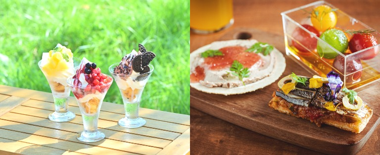 スイーツ・カフェブランドを始め、ワクワクできるお店が凝縮！