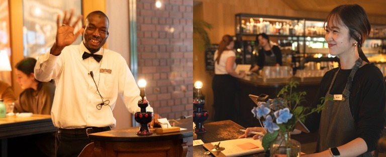 ホテルレストラン、街場のレストランの両方が経験できる